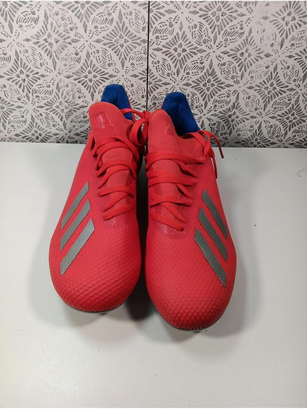 Adidas X 18.4 FG Bright Orange/Red Blue Soccer Cleats Men Size 7.5